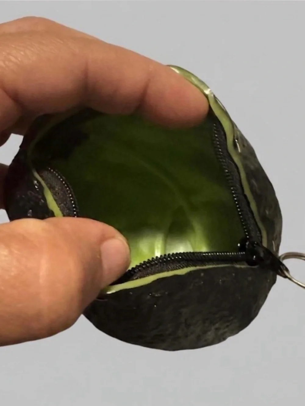 Avocado Coin Purse Made in Mexico – Cute Funny Novelty Change Pouch Black Avocad